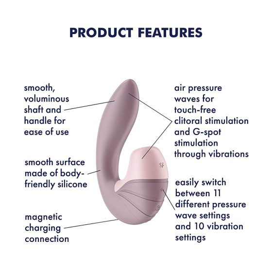 Satisfyer Supernova - akumulátorový, vzduchový 2v1 vibrátor (růžový)