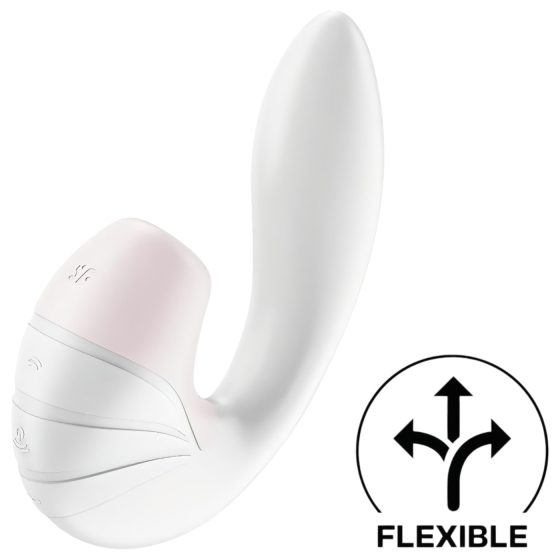 Satisfyer Supernova - dobíjecí, vzduchový 2v1 vibrátor (bílý)