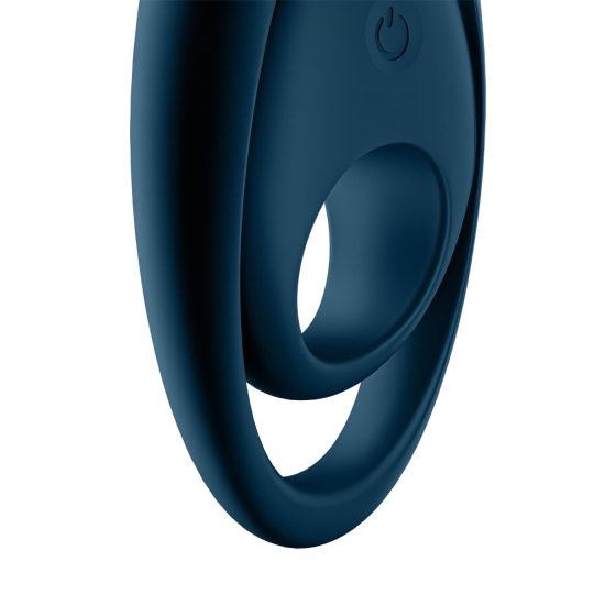 Satisfyer Glorious Duo - vibrační erekční kroužek (modrý)