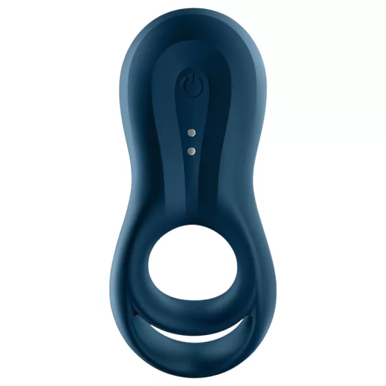 Satisfyer Epic Duo - vibrátorový erekční kroužek pro muže ovládaný aplikací (černý)