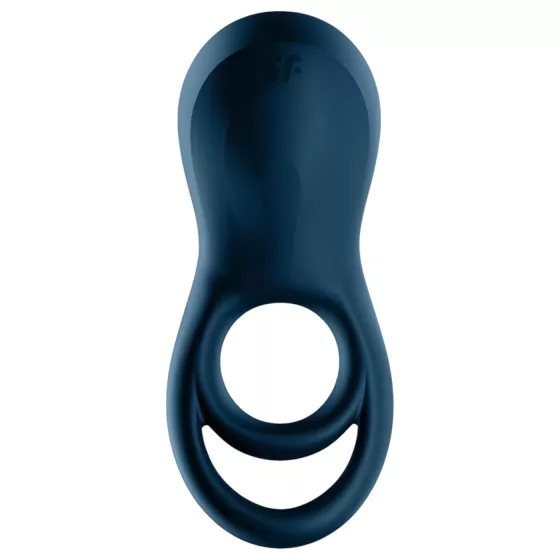 Satisfyer Epic Duo - vibrátorový erekční kroužek pro muže ovládaný aplikací (černý)