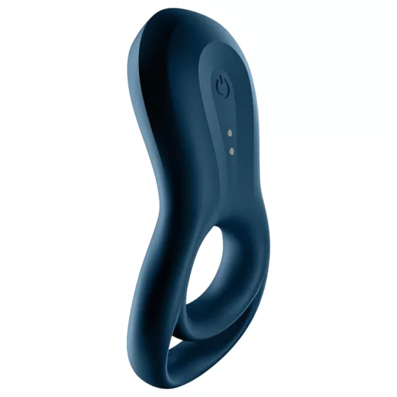 Satisfyer Epic Duo - vibrátorový erekční kroužek pro muže ovládaný aplikací (černý)