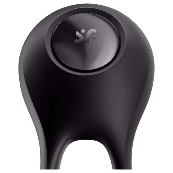 Satisfyer Majestic Duo - vibrační vodotěsný erekční kroužek - černý, dobíjecí