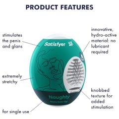 Satisfyer Egg Naughty - vajíčko masturbátor (1ks)
