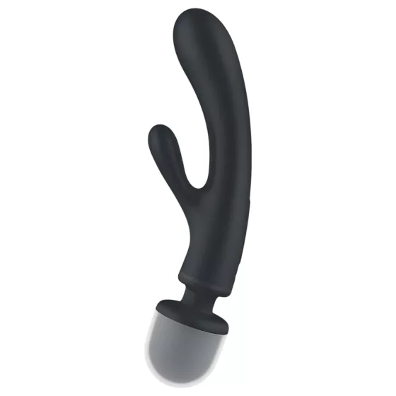 Satisfyer Triple Lover - vibrátor na G-bod a masáž - stříbrný
