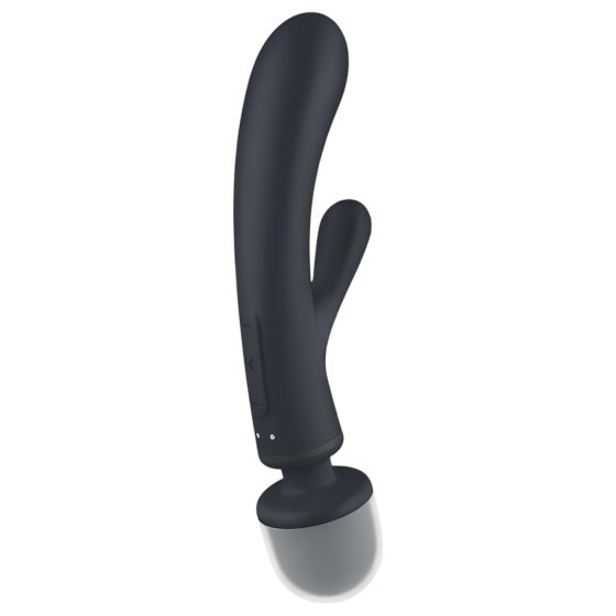 Satisfyer Triple Lover - G-bod a masážní vibrátor (stříbrný)