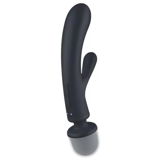 Satisfyer Triple Lover - vibrátor na G-bod a masáž - stříbrný