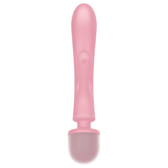 Satisfyer Triple Lover - vibrátor na G-bod a masáž - růžový