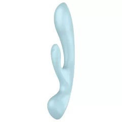   / Satisfyer Triple Oh - akumulátorový vibrátor s ramenem na klitoris (modrý)
