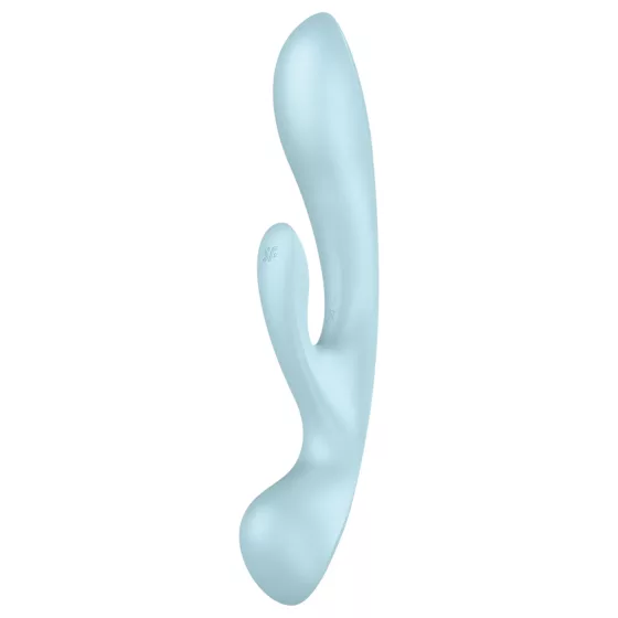 / Satisfyer Triple Oh - akumulátorový vibrátor s ramenem na klitoris (modrý)
