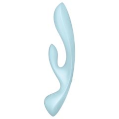   Satisfyer Triple Oh - dobíjecí vibrátor s klitoriálním ramenem (modrý)