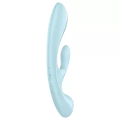   / Satisfyer Triple Oh - akumulátorový vibrátor s ramenem na klitoris (modrý)