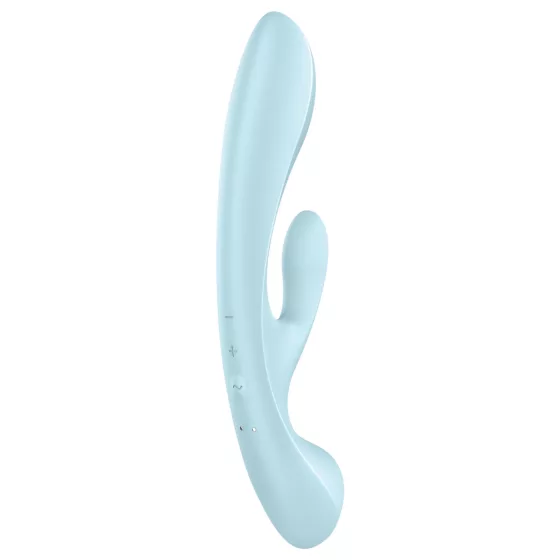 / Satisfyer Triple Oh - akumulátorový vibrátor s ramenem na klitoris (modrý)