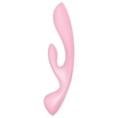   Satisfyer Triple Oh - dobíjecí vibrátor s klitorálním ramenem (růžový)