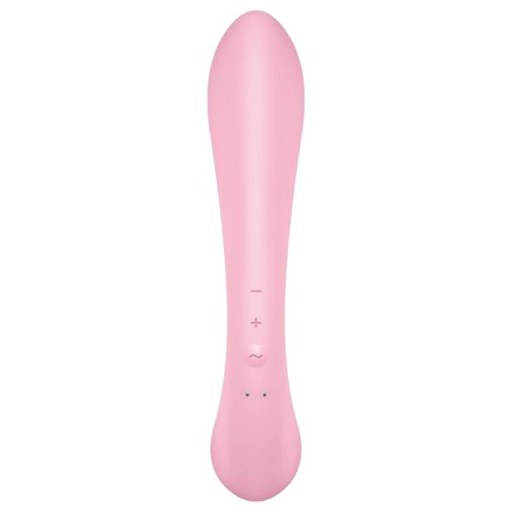 Satisfyer Triple Oh - dobíjecí vibrátor s klitorálním ramenem (růžový)