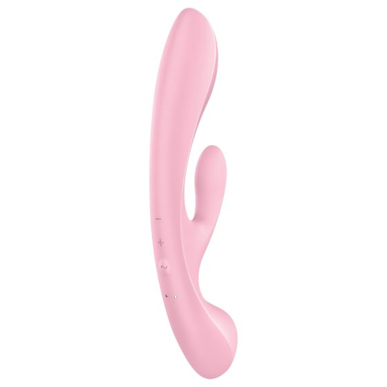 Satisfyer Triple Oh - akumulátorový, vibrační stimulátor klitorisu (růžový)