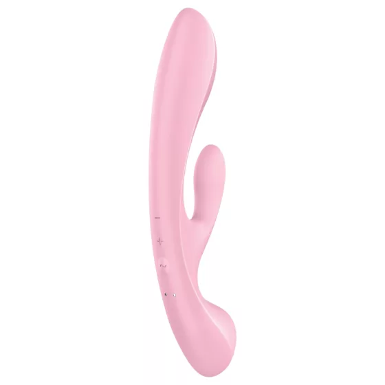 Satisfyer Triple Oh - akumulátorový vibrátor s ramenem na klitoris (růžový)