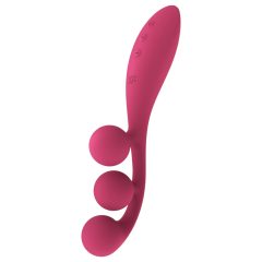  Satisfyer Tri Ball 1 - vibrační multifunkční vibrátor - dobíjecí - červený