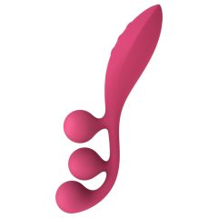   Satisfyer Tri Ball 1 - vibrační multifunkční vibrátor - dobíjecí - červený