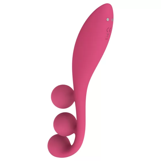 Satisfyer Tri Ball 1 - vibrační multifunkční vibrátor - dobíjecí - červený
