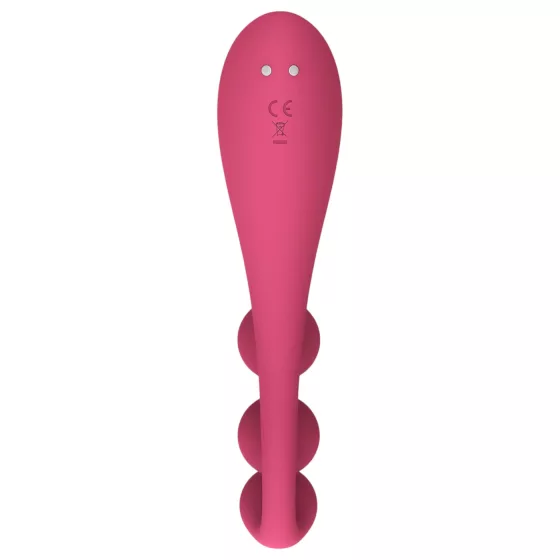 Satisfyer Tri Ball 1 - vibrační multifunkční vibrátor - dobíjecí - červený