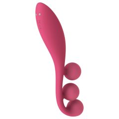   Satisfyer Tri Ball 1 - vibrační multifunkční vibrátor - dobíjecí - červený
