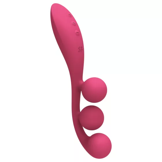 Satisfyer Tri Ball 1 - vibrační multifunkční vibrátor - dobíjecí - červený