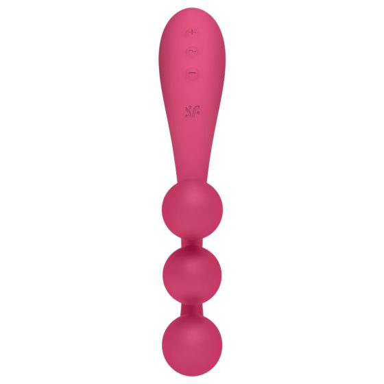 Satisfyer Tri Ball 1 - akumulátorový multifunkční vibrátor (červený)