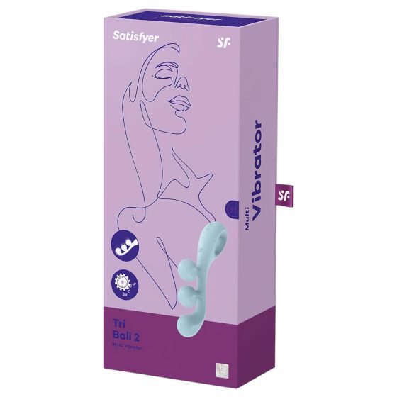 Satisfyer Tri Ball 2 - multifunkční vibrátor (máta)