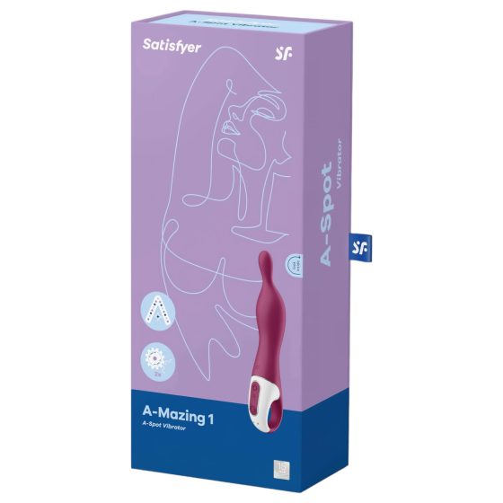 Satisfyer A-Mazing 1 - akumulátorový A-bod vibrátor (červený)