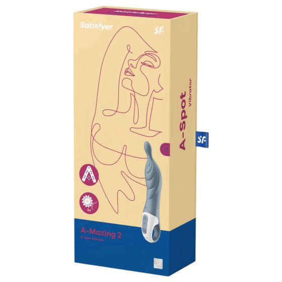 Satisfyer A-Mazing 2 - nabíjecí A-bod vibrátor (šedý)