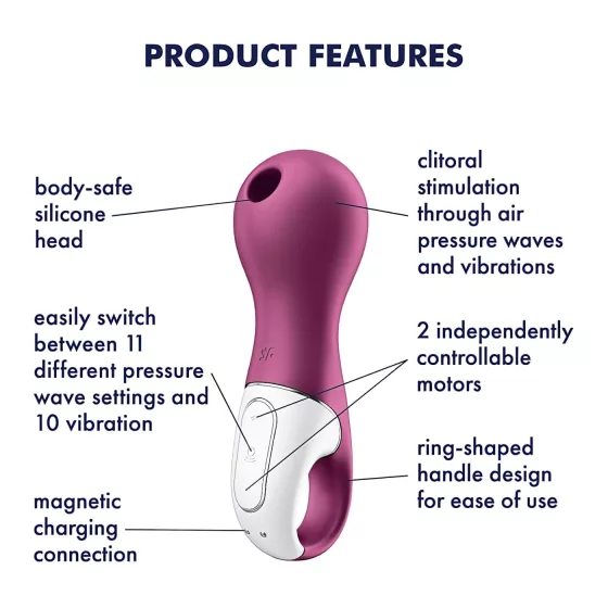 Satisfyer Lucky Libra - stimulátor klitorisu s tlakovými vlnami - fialová