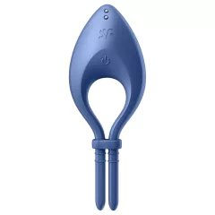   Satisfyer Bullseye - Vibrační erekční kroužek pro muže s ovládáním přes aplikaci (modrý)