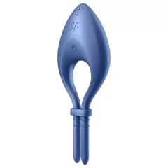   Satisfyer Bullseye - Vibrační erekční kroužek pro muže s ovládáním přes aplikaci (modrý)