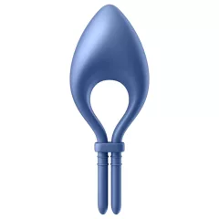   Satisfyer Bullseye - Vibrační erekční kroužek pro muže s ovládáním přes aplikaci (modrý)