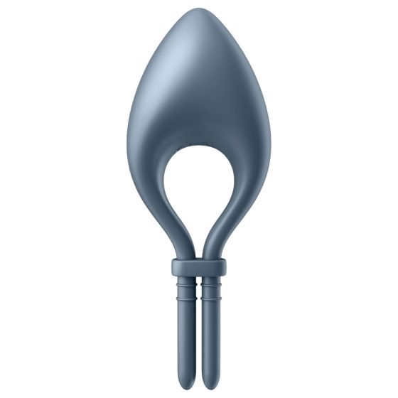 Satisfyer Bullseye - chytrý vibrační erekční kroužek (šedý)