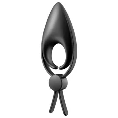   Satisfyer Sniper - vibrační erekční kroužek - dobíjecí silikon černý