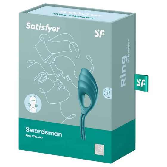 Satisfyer Swordsman - nabíjecí vibrační kroužek na penis (zelený)