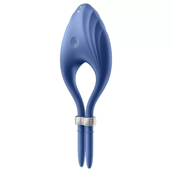Satisfyer Duelist - akumulátorový vibrační erekční kroužek (modrý)