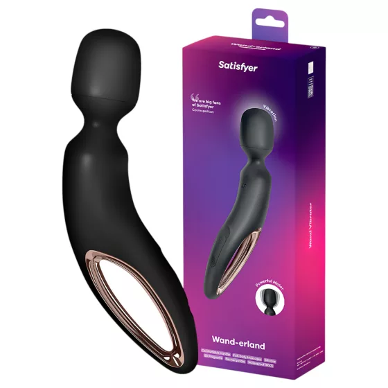 Satisfyer Wand-erland - masážní vibrátor (černý)