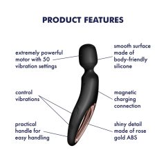 Satisfyer Wand-erland - masážní vibrátor (černý)