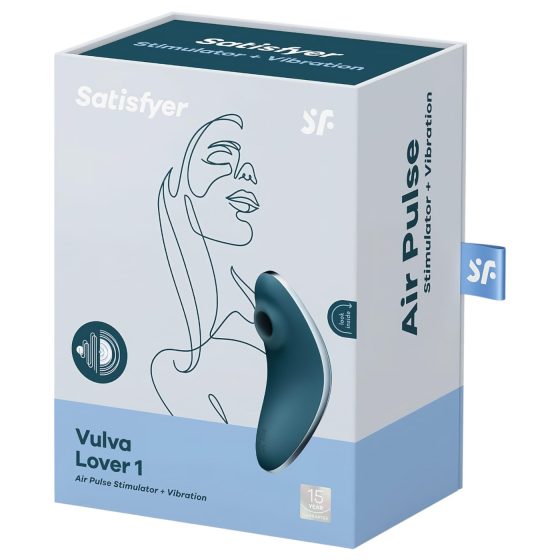 Satisfyer Vulva Lover 1 - akumulátorový pulzující stimulátor klitorisu (modrý)
