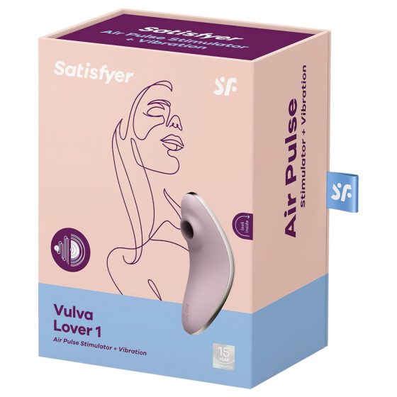 Satisfyer Vulva Lover 1 - vzduchová vlnová stimulace klitorisu (fialová)