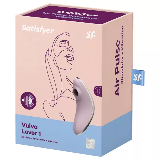 Satisfyer Vulva Lover 1 - stimulátor klitorisu s tlakovými vlnami (fialový)
