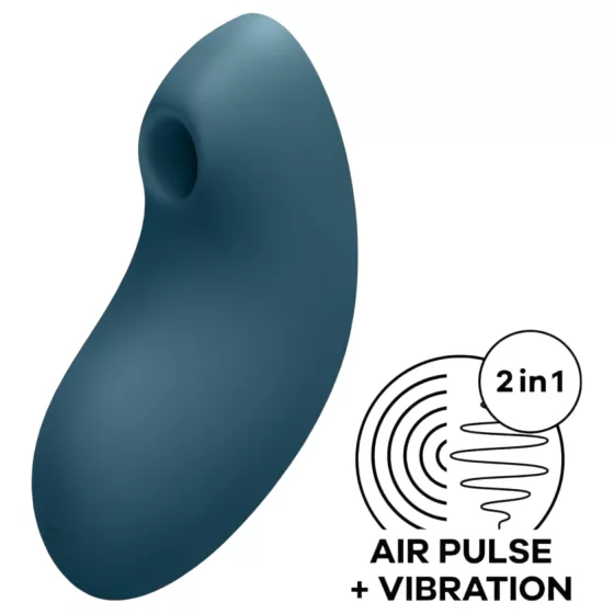 Satisfyer Vulva Lover 2 - akumulátorový stimulátor klitorisu s tlakovými vlnami (modrý)