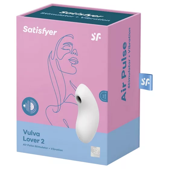 Satisfyer Vulva Lover 2 - tlakový stimulátor klitorisu (bílý)
