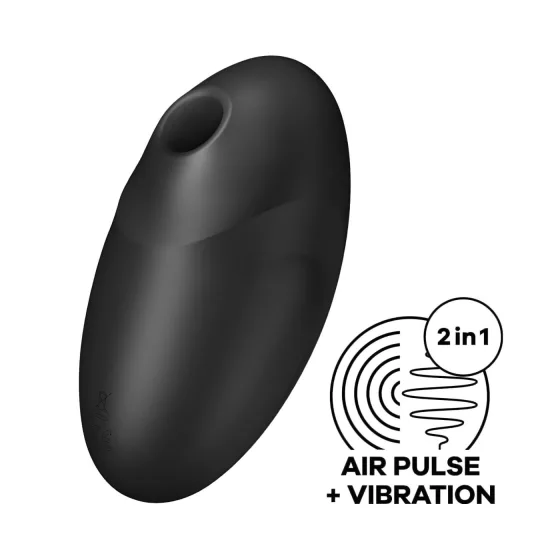 Satisfyer Vulva Lover 3 - stimulátor klitorisu s tlakovými vlnami (černý)
