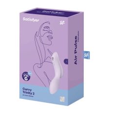   Satisfyer Curvy Trinity 2 - nabíjecí vaginální vibrátor se stimulátorem klitorisu (fialový)