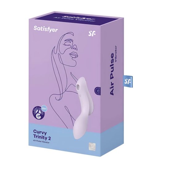 Satisfyer Curvy Trinity 2 - Vlnový 2v1 vibrátor (fialový)