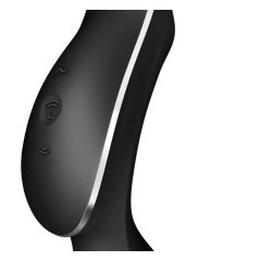   Satisfyer Curvy Trinity 2 - nabíjecí vaginální vibrátor se stimulátorem klitorisu (černý)